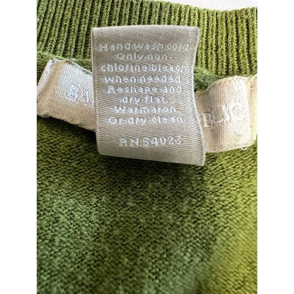 Banana Republic Womens Striped Sweater~Size L~Olive/Ivory Tunic Top ~ L7 04 - Picture 11 of 11
